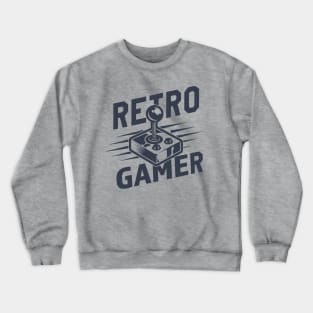 Retro Gamer in Dark Print Crewneck Sweatshirt